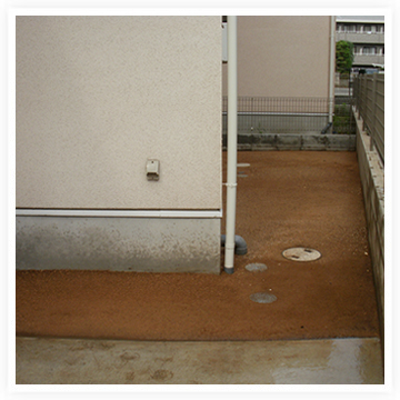まさ土施工作業後